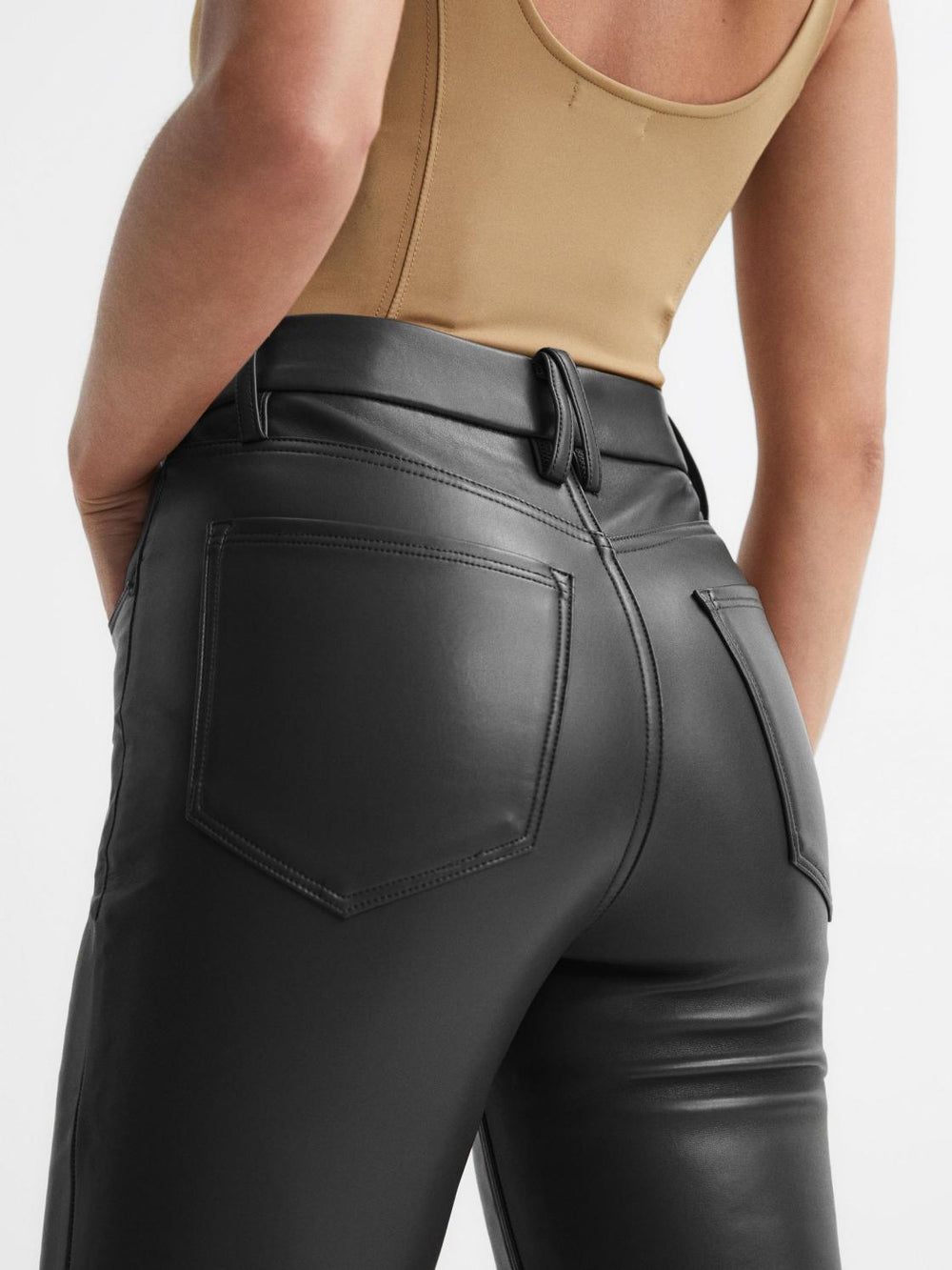 Reiss Trousers | Good American Good American Better Than Leather Pants Black - Women
