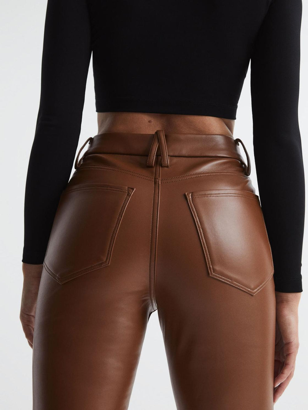 Reiss Trousers | Good American Good American Better Than Leather Pants Black - Women