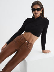 Reiss Trousers | Good American Good American Better Than Leather Pants Black - Women