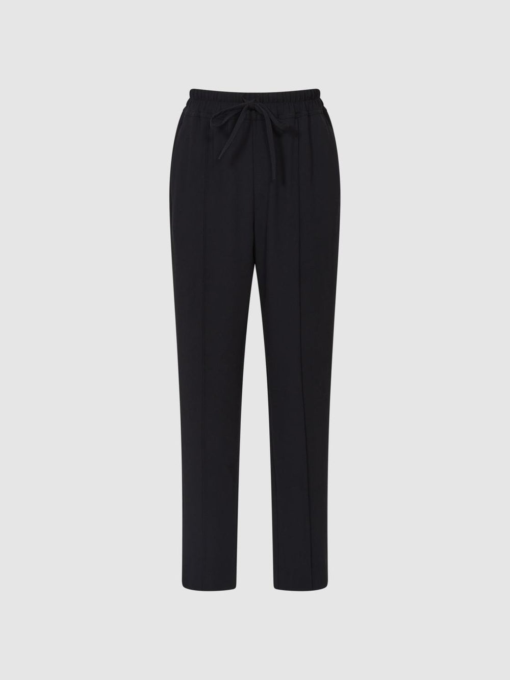 Reiss Trousers | Hailey Pull-On Tapered Trousers Black - Women
