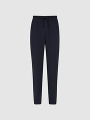 Reiss Trousers | Hailey Pull-On Tapered Trousers Black - Women