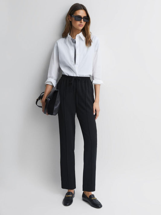 Reiss Trousers | Hailey Pull On Trousers Black - Women