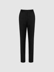Reiss Trousers | Haisley Slim Leg Tapered Trousers Black - Women