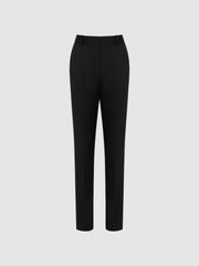 Reiss Trousers | Haisley Slim Leg Tapered Trousers Black - Women