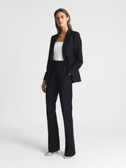 Reiss Trousers | Haisley Tailored Flare Trousers Black - Women