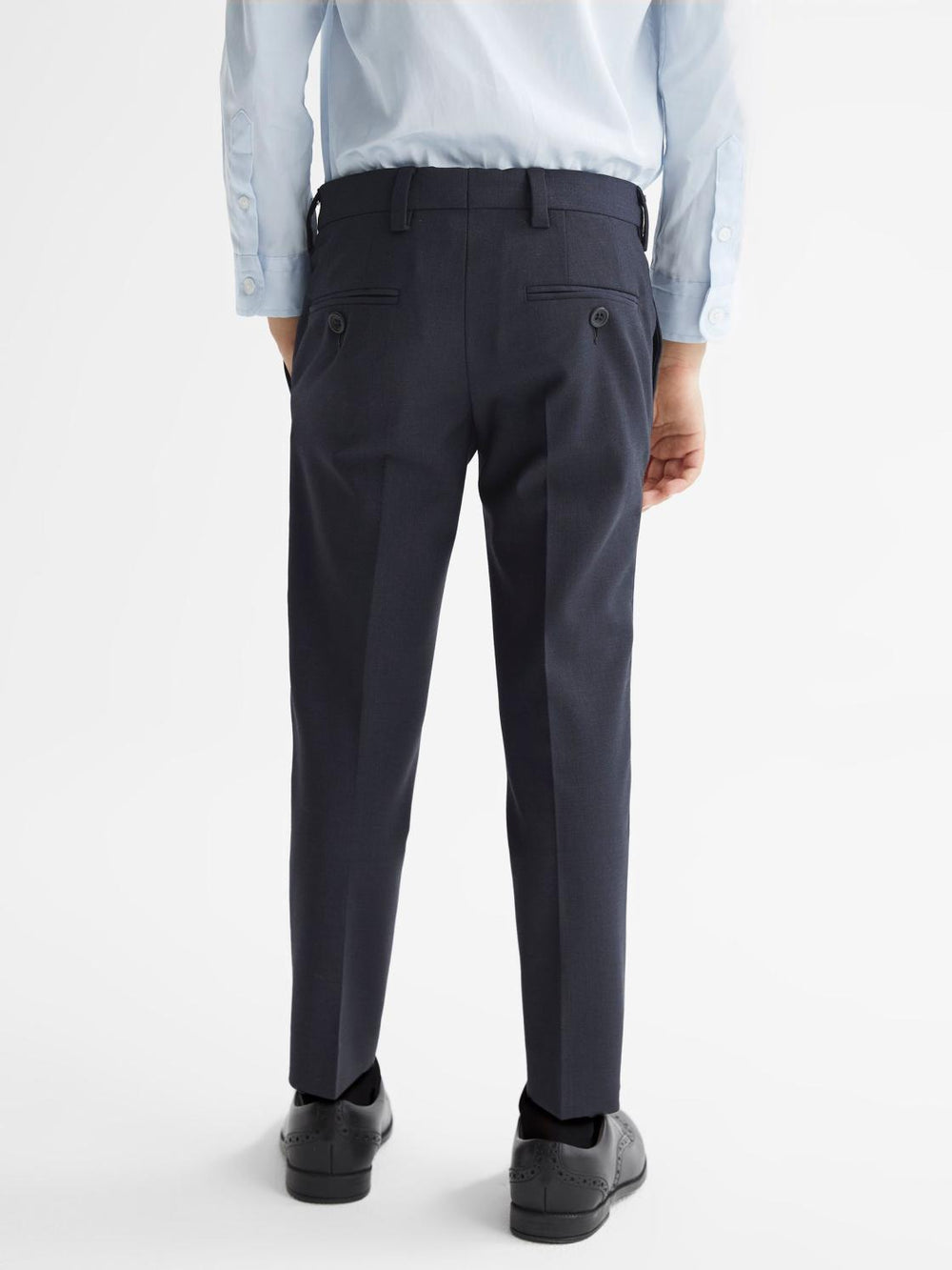 Reiss Trousers | Hope Modern Fit Mixer Trousers Navy - Children