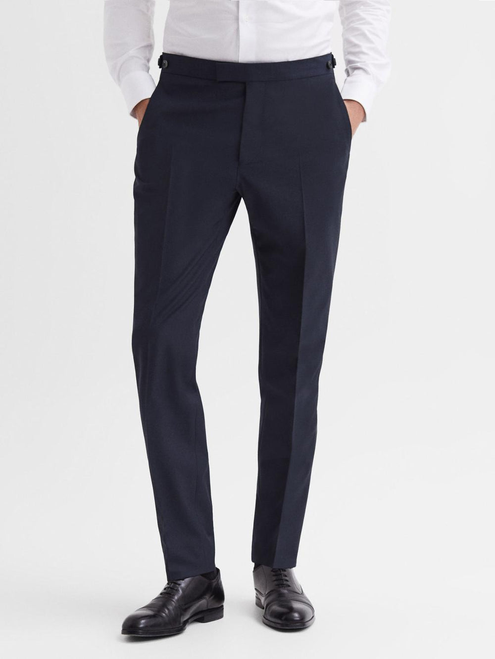 Reiss Trousers | Hope Modern Fit Travel Trousers Navy - Men