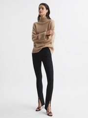 Reiss Trousers | Jayne Split Front Skinny Trousers Black - Women
