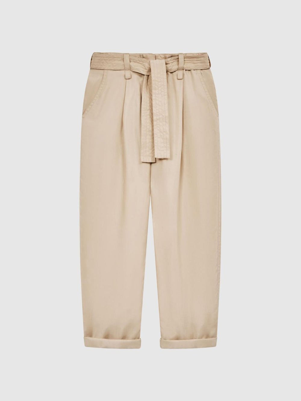 Reiss Trousers | Joanie Paper Bag Cargo Trousers Camel - Children
