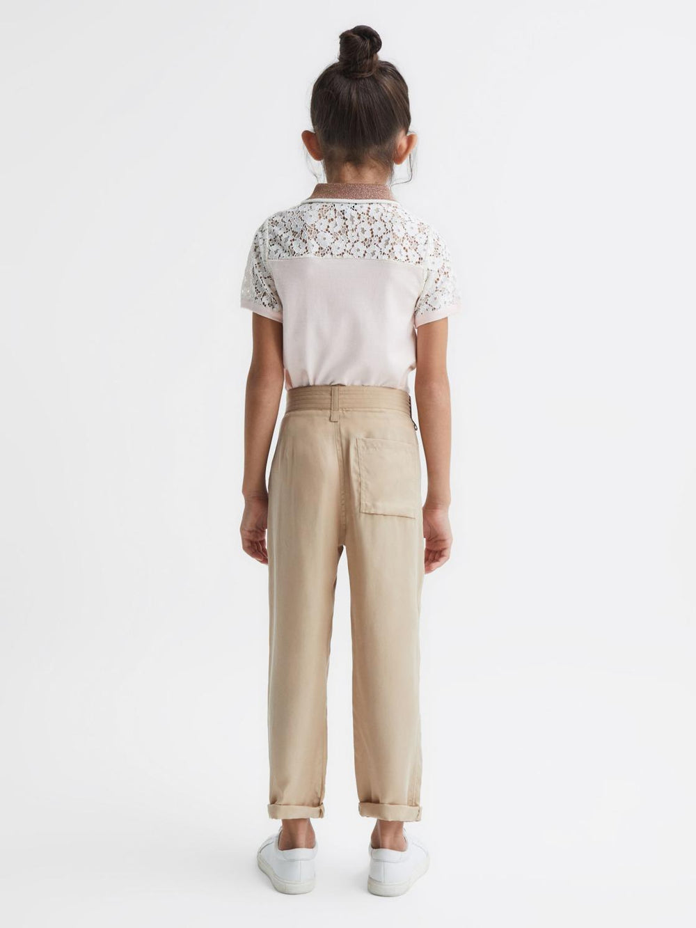 Reiss Trousers | Joanie Paper Bag Cargo Trousers Camel - Children