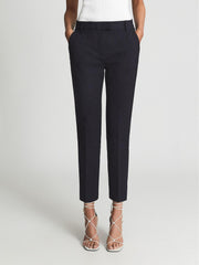 Reiss Trousers | Joanne Slim Fit Tailored Trousers Navy - Women