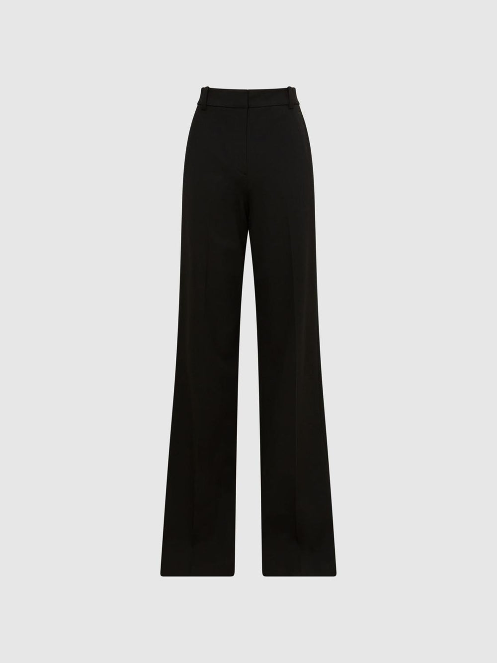 Reiss Trousers | Joanne Wide Wide Leg Trousers Black - Women