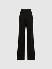 Reiss Trousers | Joanne Wide Wide Leg Trousers Black - Women