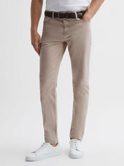 Reiss Trousers | Kalkan Slim Fit Five Pocket Trousers Navy - Men