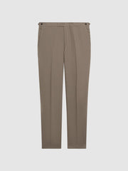 Reiss Trousers | Kin Linen Formal Trousers Airforce Blue - Men