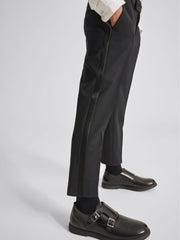 Reiss Trousers | Knightsbridge Junior Tuxedo Trousers Black - Children