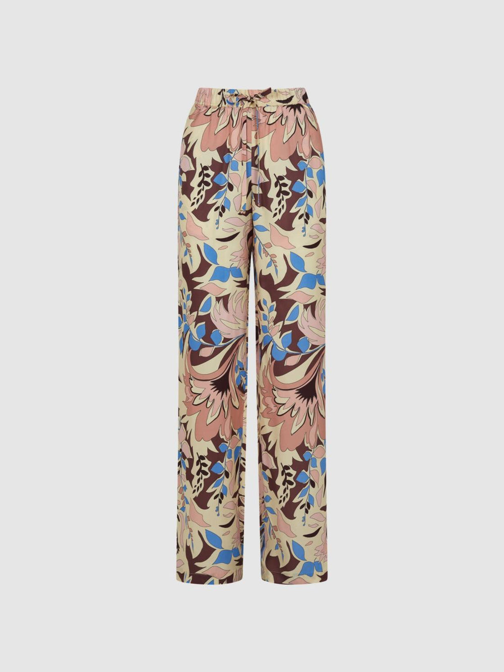 Reiss Trousers | Liv Floral Printed Wide Leg Trousers Multi - Women