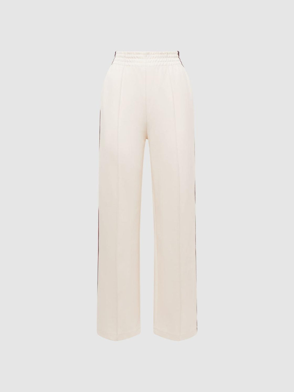 Reiss Trousers | Monte The Upside Wide Leg Side Striped Joggers White - Women