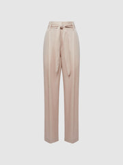 Reiss Trousers | Mylie Tapered High Rise Trousers Mint - Women