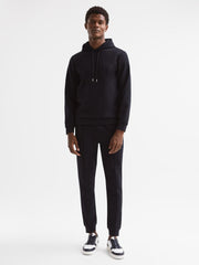 Reiss Trousers | Noah Interlock Drawstring Joggers Navy - Men