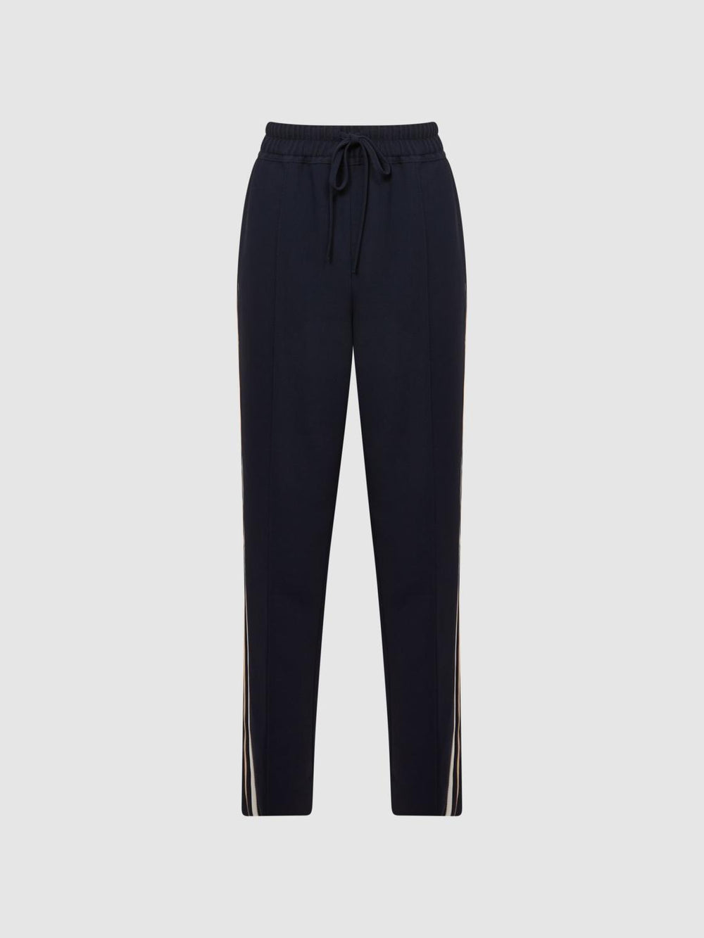 Reiss Trousers | Odell Taper Tapered Leg Pull-on Trousers Black - Women