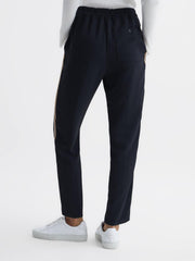 Reiss Trousers | Odell Taper Tapered Leg Pull-on Trousers Black - Women