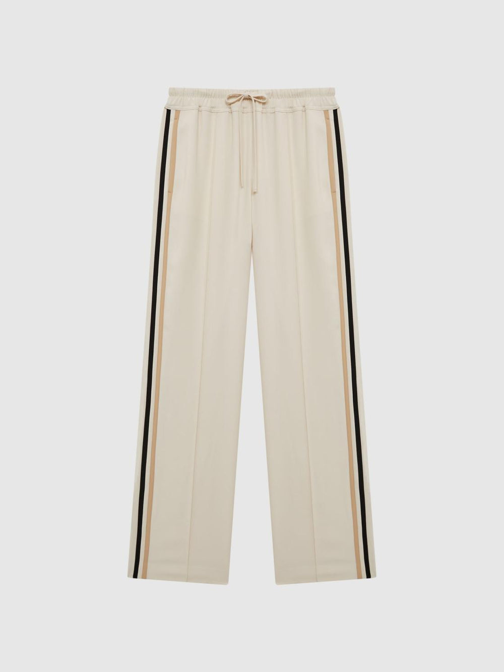 Reiss Trousers | Odell Wide Leg Pull On Trousers Black - Women