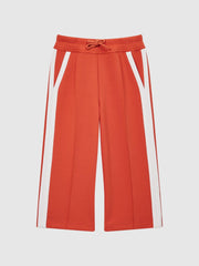 Reiss Trousers | Tegan Jersey Side Stripe Trousers Camel - Children