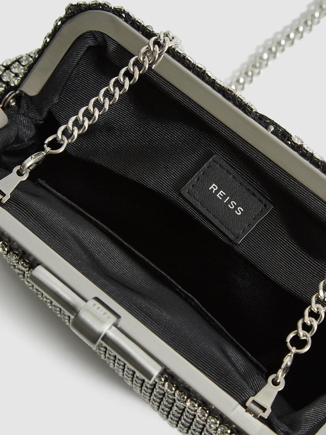 Reiss Bags | Adaline Embellished Clutch Bag Gold - Women