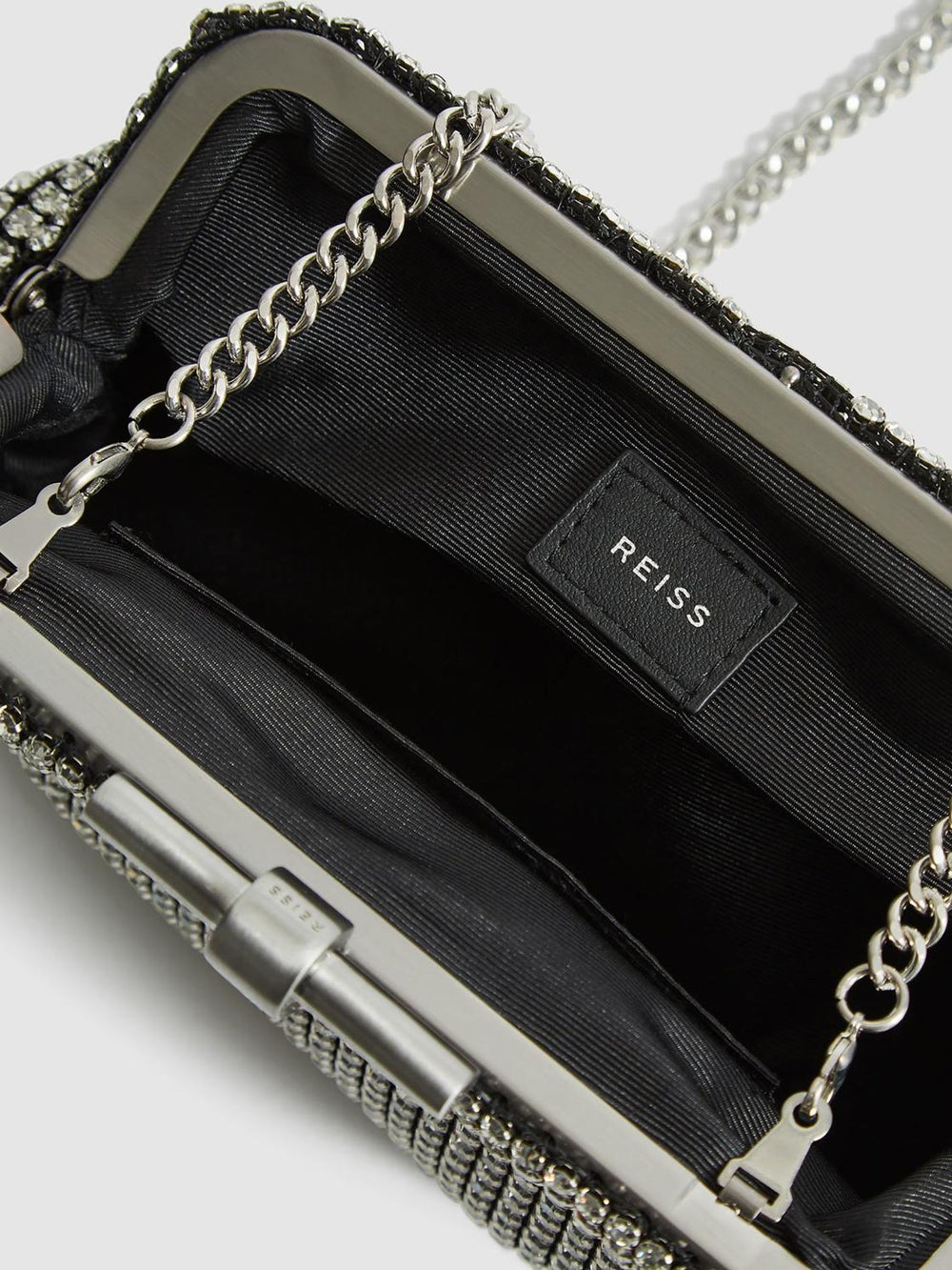 Reiss Bags | Adaline Embellished Clutch Bag Gold - Women