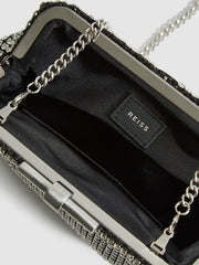 Reiss Bags | Adaline Embellished Clutch Bag Gold - Women