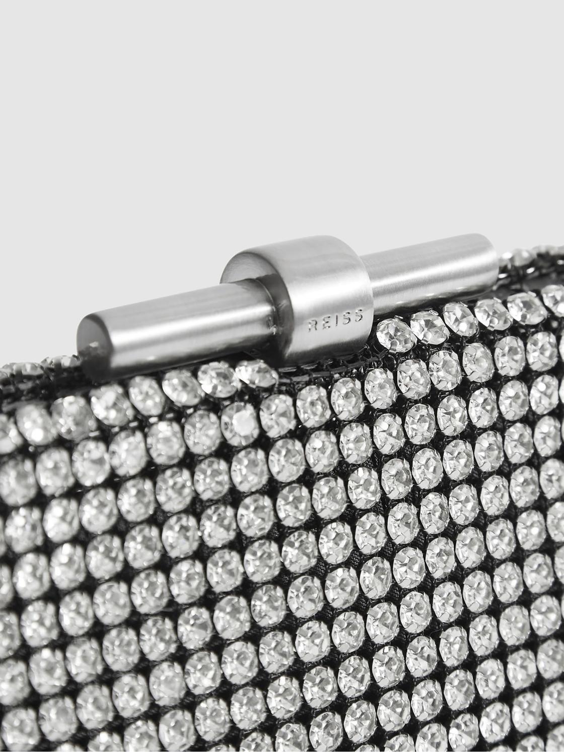 Reiss Bags | Adaline Embellished Clutch Bag Gold - Women