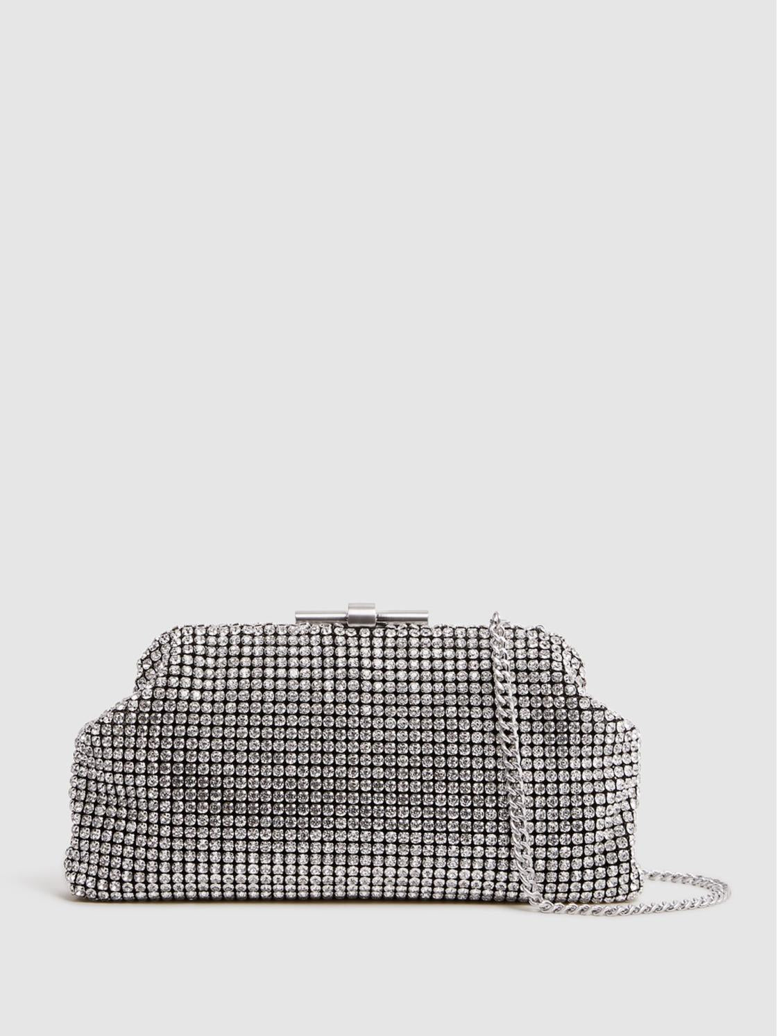 Reiss Bags | Adaline Embellished Clutch Bag Opal - Women
