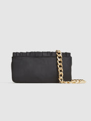 Reiss Bags | Camille Satin Pleated Clutch Bag Black - Women
