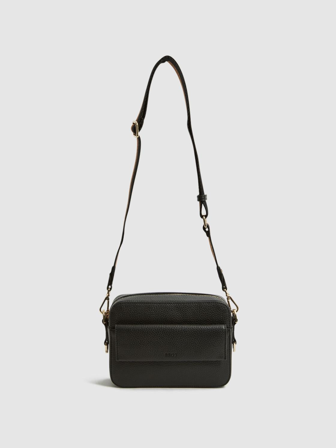 Reiss Bags | Cleo Leather Crossbody Camera Bag Black - Women
