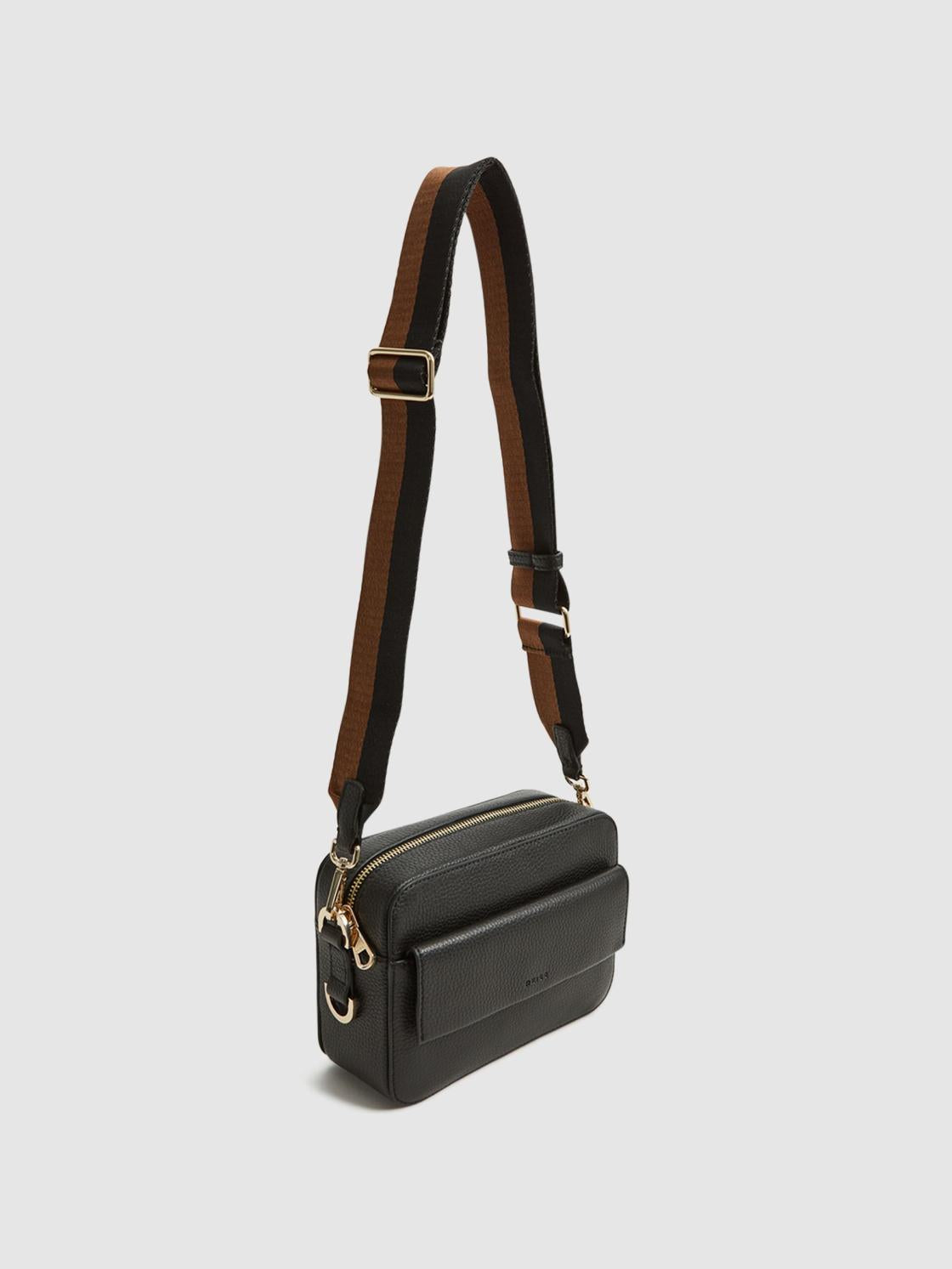 Reiss Bags | Cleo Leather Crossbody Camera Bag Black - Women