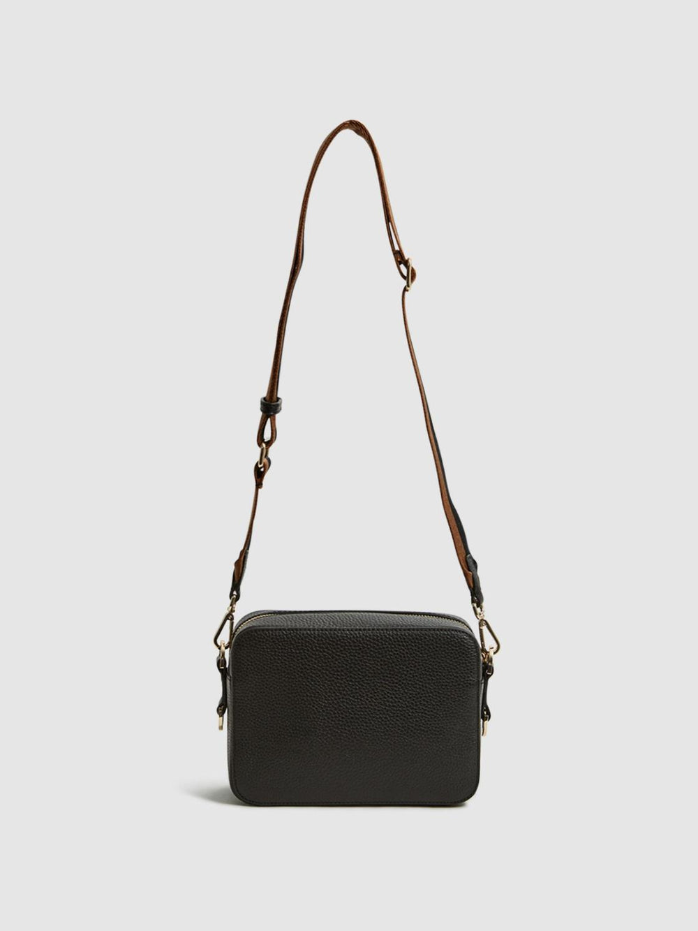 Reiss Bags | Cleo Leather Crossbody Camera Bag Black - Women