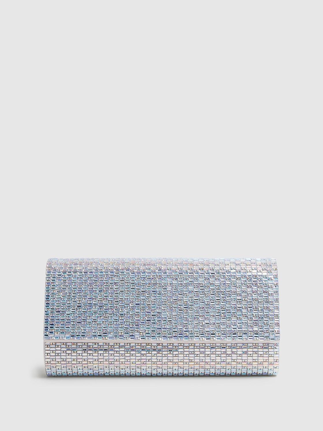 Reiss Bags | Dakota Disco Baguette Bag Silver - Women