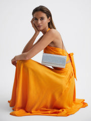 Reiss Bags | Dakota Disco Baguette Bag Silver - Women