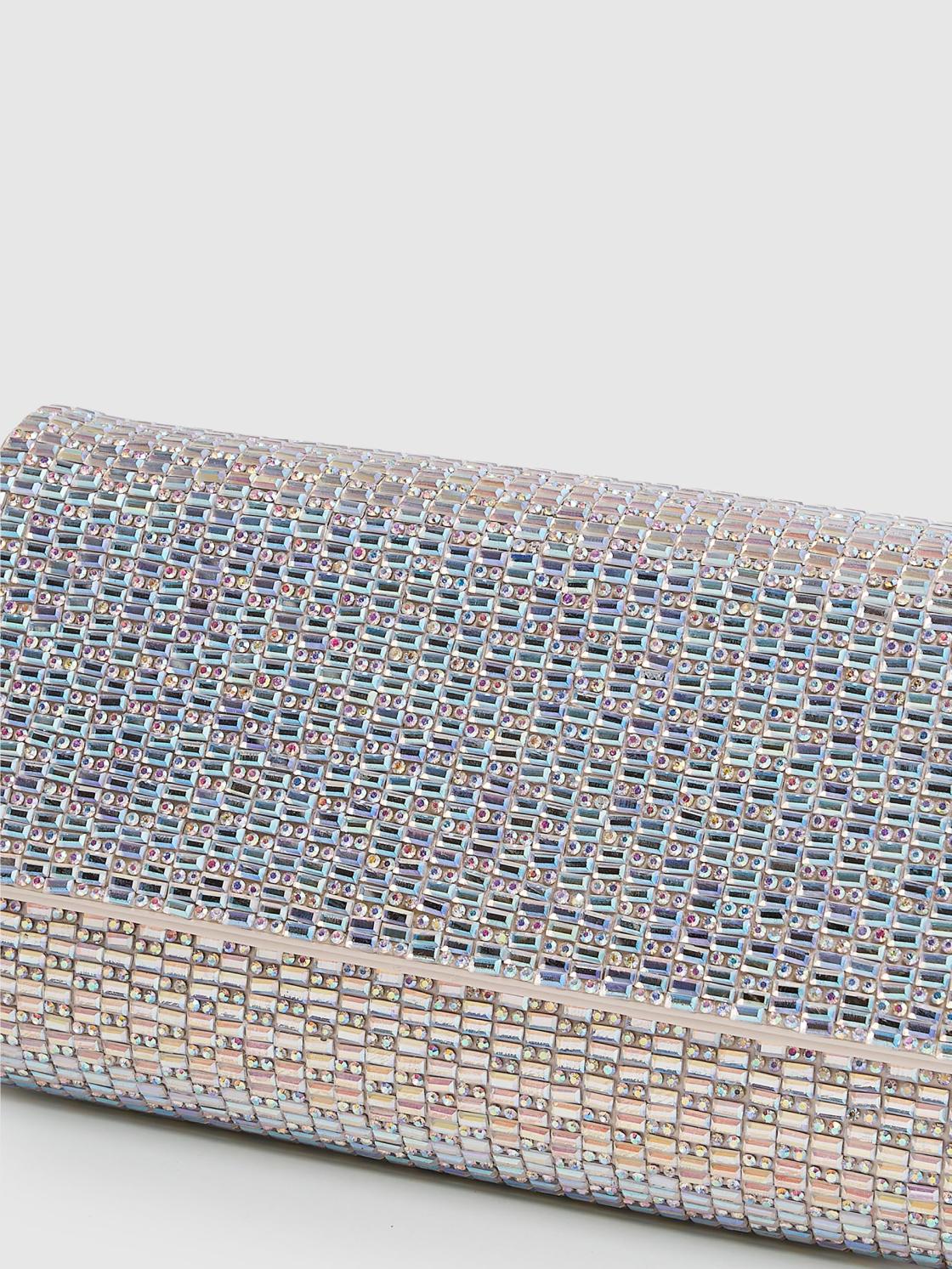 Reiss Bags | Dakota Disco Baguette Bag Silver - Women