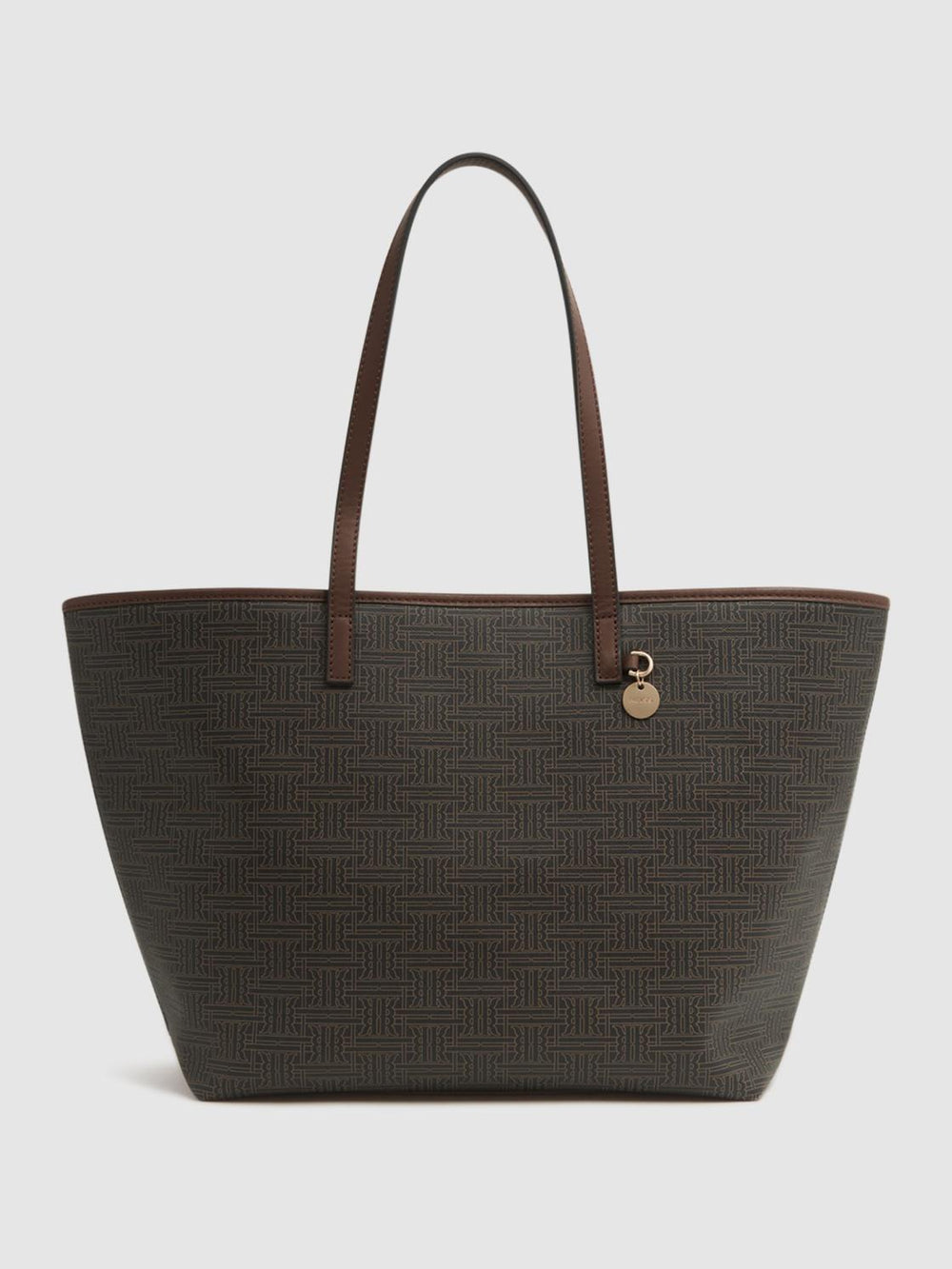 Reiss Bags | Dani Bloom Logo Tote Bag Chocolate/tan - Women