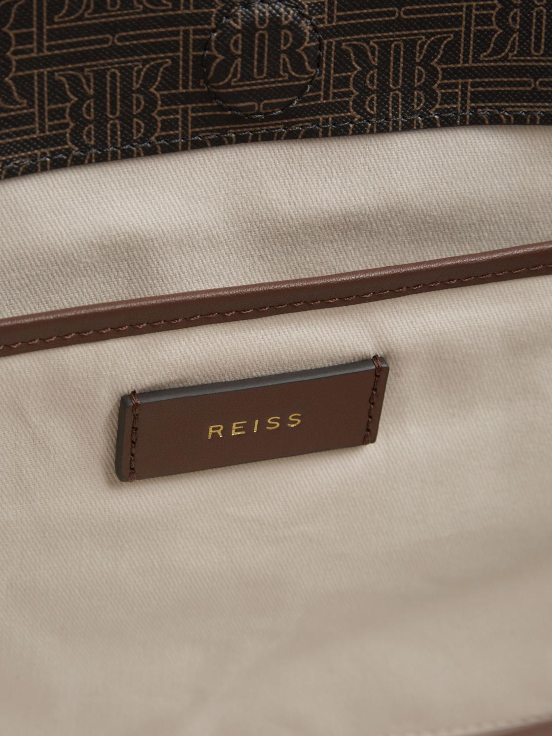 Reiss Bags | Dani Bloom Logo Tote Bag Chocolate/tan - Women