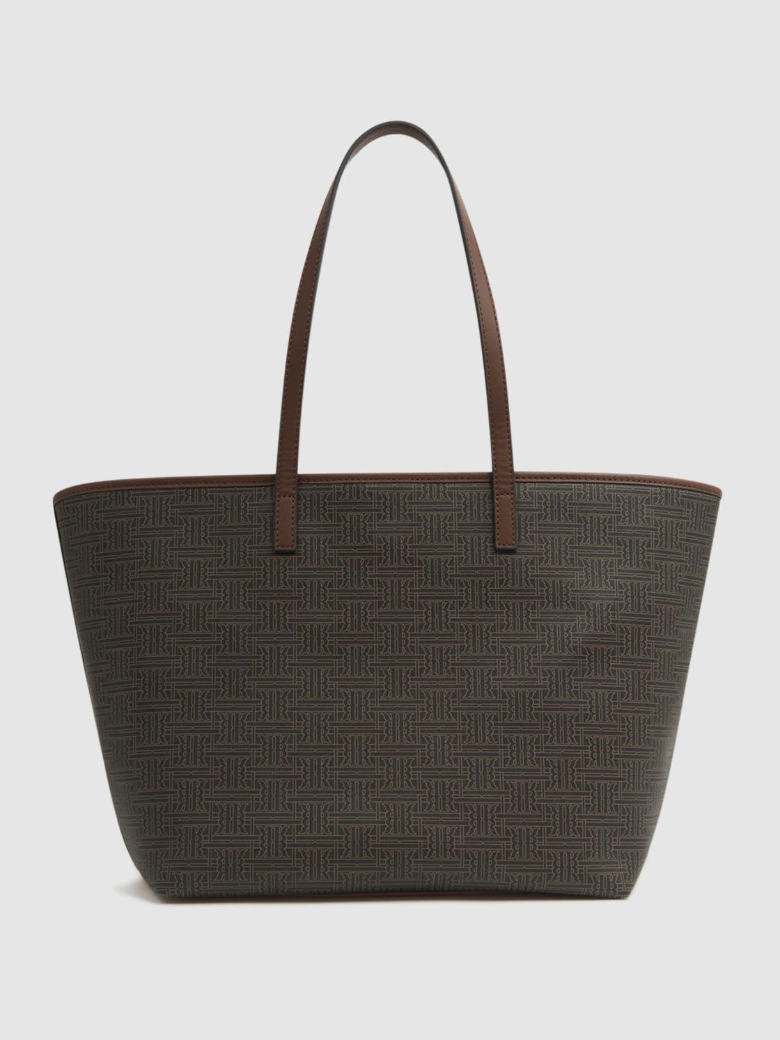 Reiss Bags | Dani Bloom Logo Tote Bag Chocolate/tan - Women