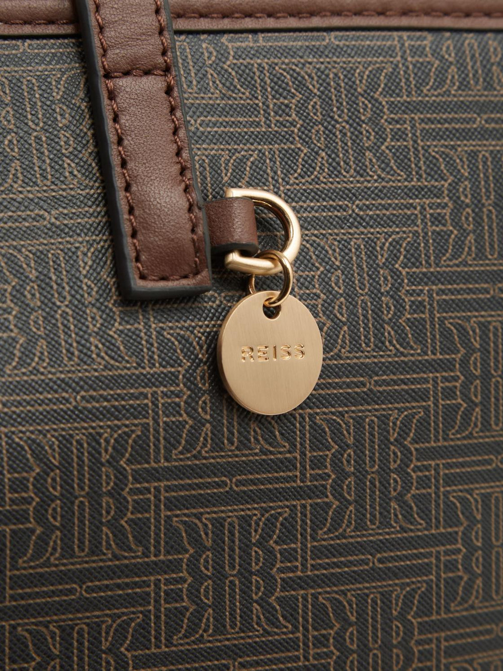 Reiss Bags | Dani Bloom Logo Tote Bag Chocolate/tan - Women