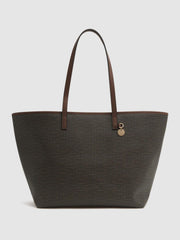 Reiss Bags | Dani Bloom Logo Tote Bag Chocolate/tan - Women