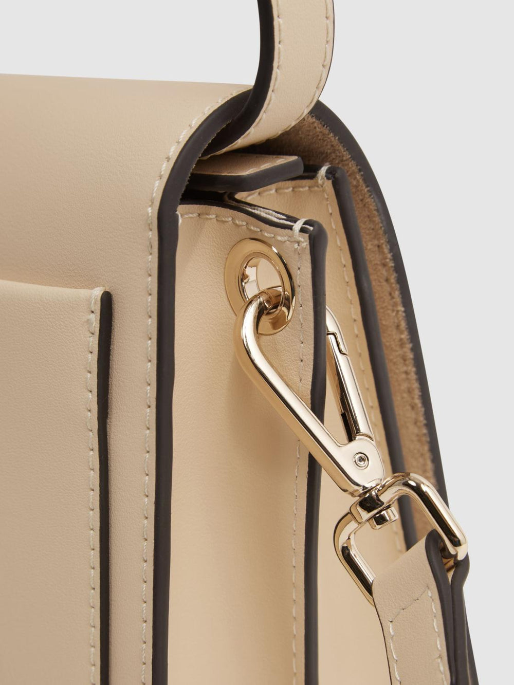 Reiss Bags | Daphne Leather Concertina Cross-Body Bag Buttermilk - Women