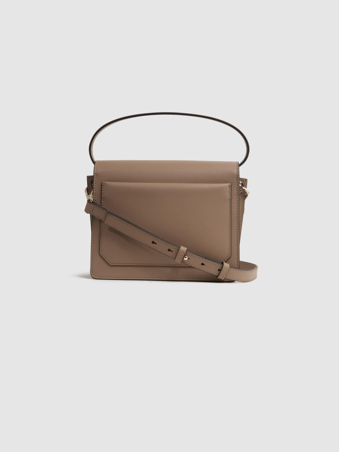 Reiss Bags | Daphne Leather Concertina Cross-Body Bag Buttermilk - Women