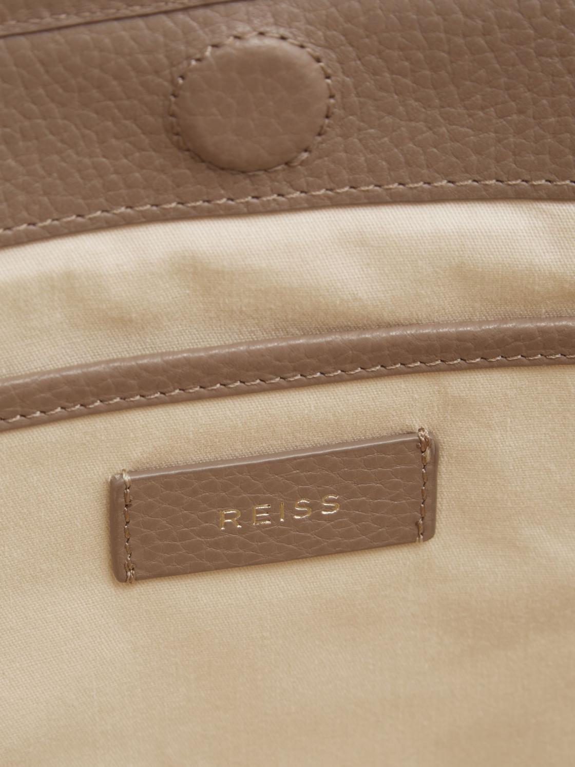 Reiss Bags | Dena Leather Tote Bag Taupe - Women