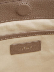 Reiss Bags | Dena Leather Tote Bag Taupe - Women