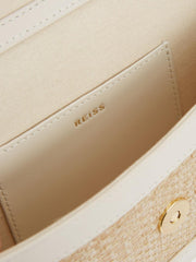 Reiss Bags | Lexi Clutch Small Raffia Clutch Bag Natural/off White - Women